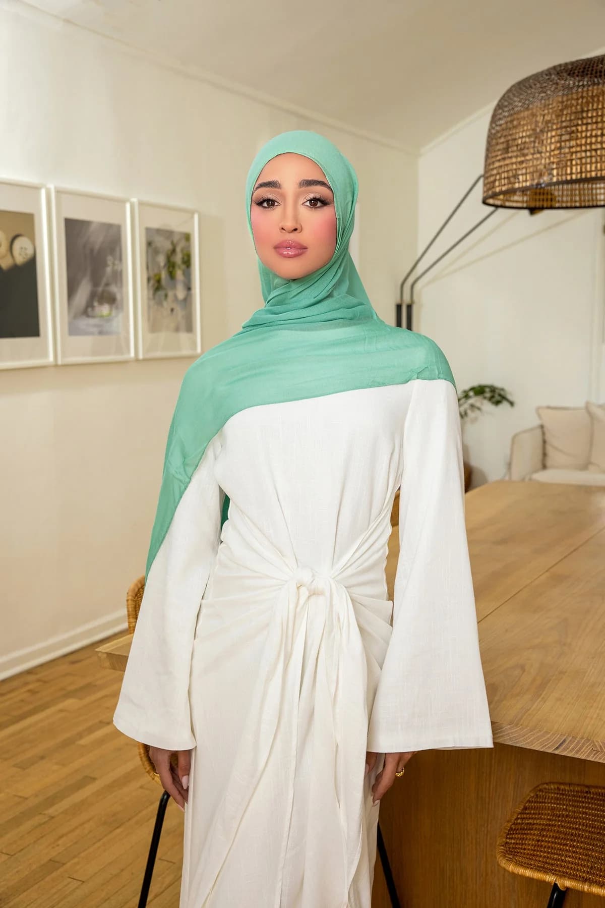 Hijab collection styled on a model