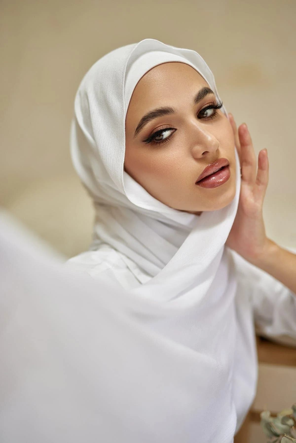 Hijab collection styled on a model